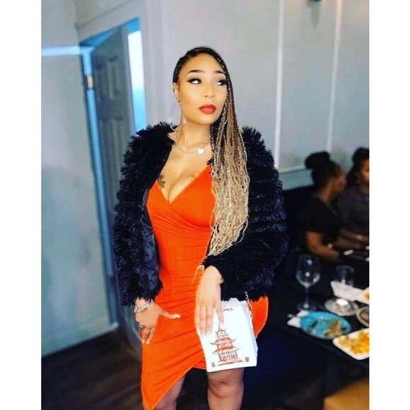 Women's Black Inorin Faux Fur Coat Open Front Shaggy Cardigan Vintage Jacket - Picture 5 of 6